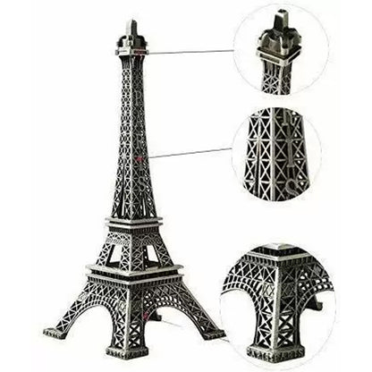 4733 Antique Finish 3d Metal Paris Eiffel Tower Metal Craft Famous Landmark Building Metal Statue Cabinet Office Gifts