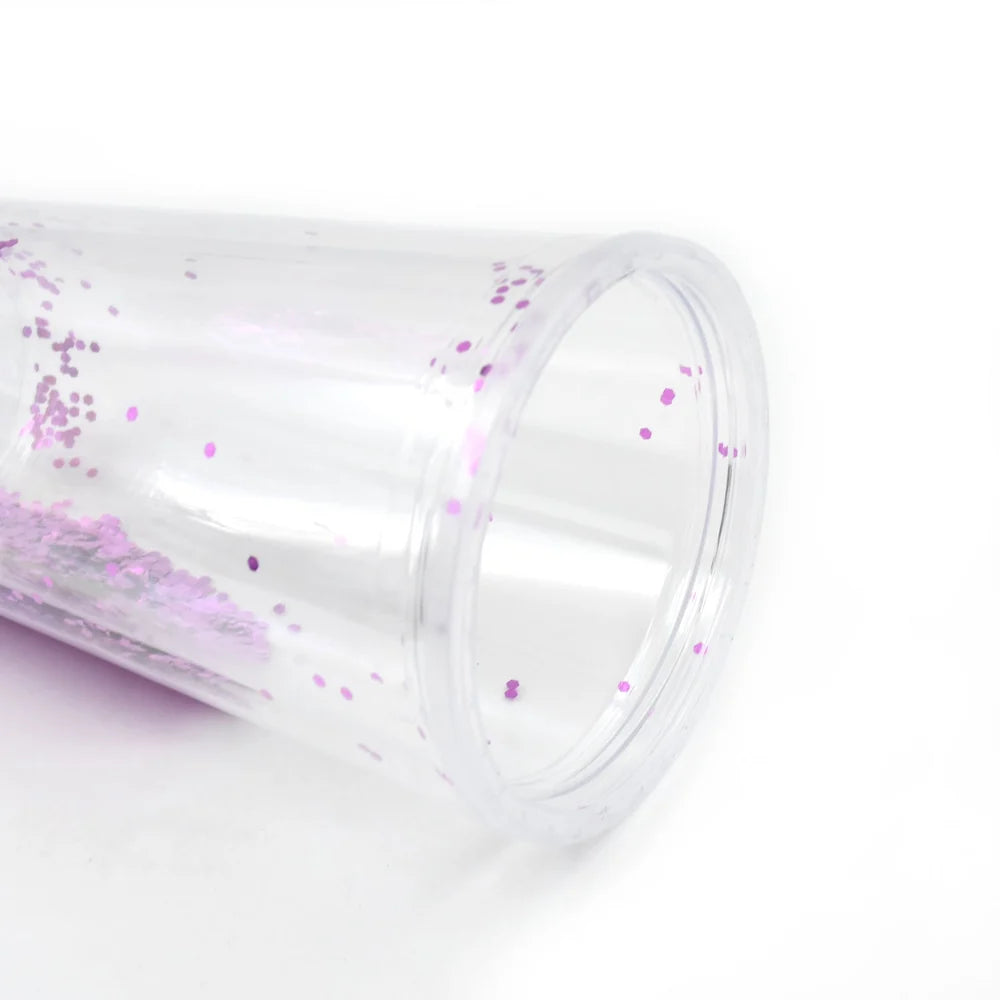 Reusable straw tumbler