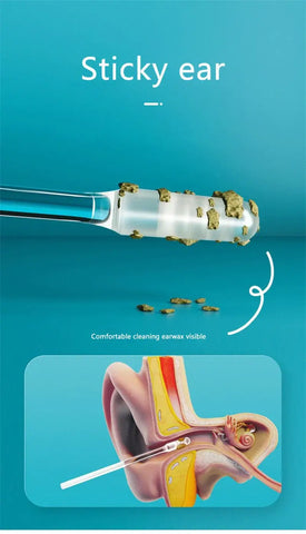 Reusable silicon ear cleaning stick