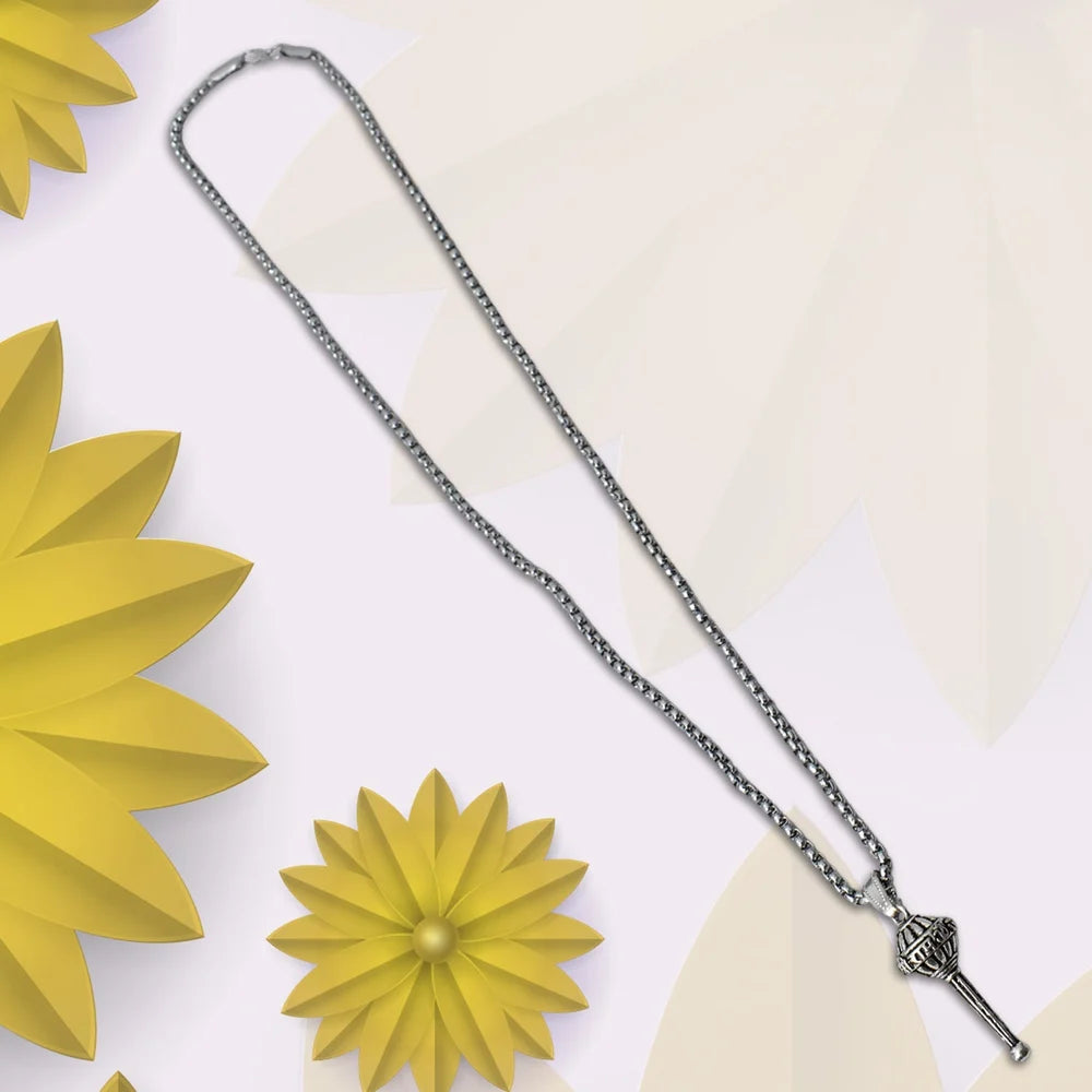Hanuman gada pendant necklace