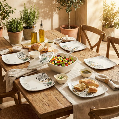 Stylish Plastic Dinnerware Set