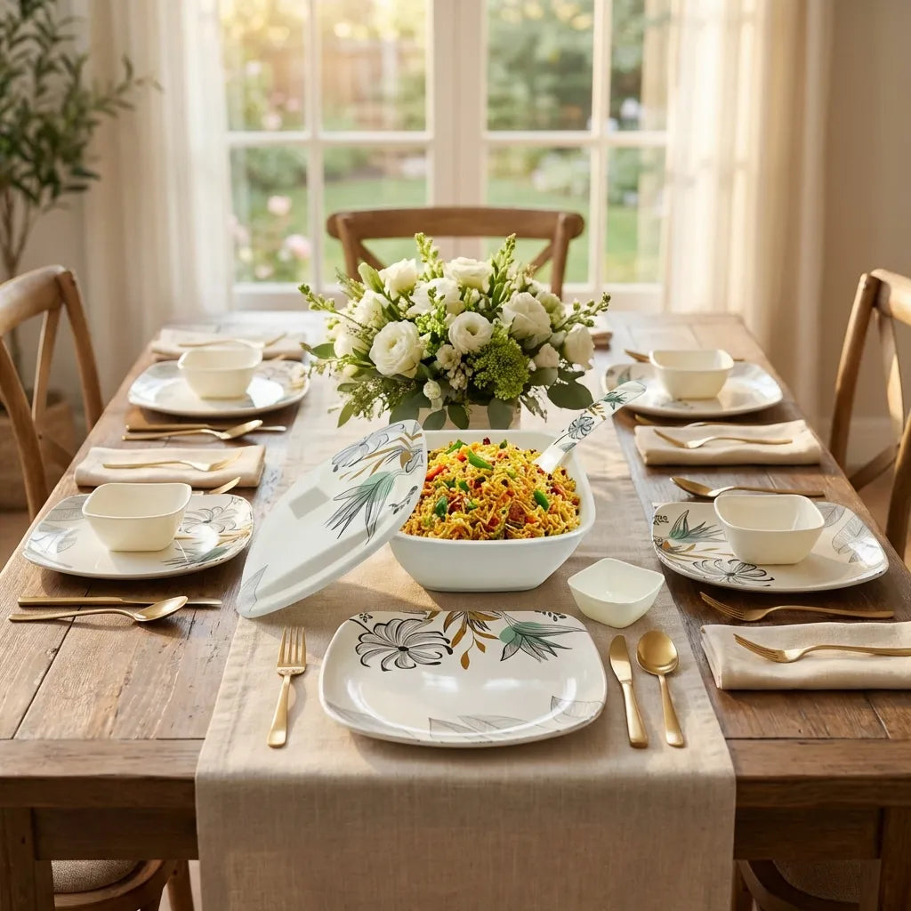 Stylish Plastic Dinnerware Set