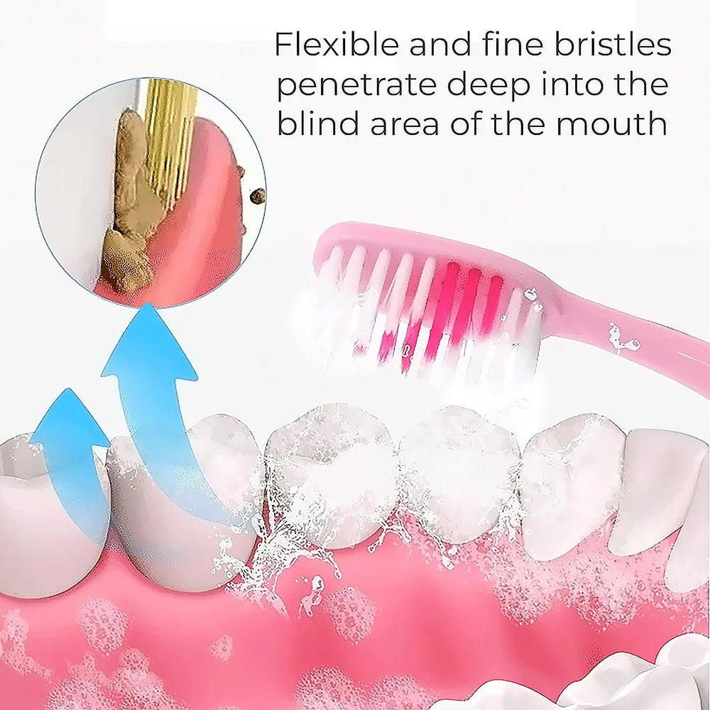 Toothbrush with tongue scraper