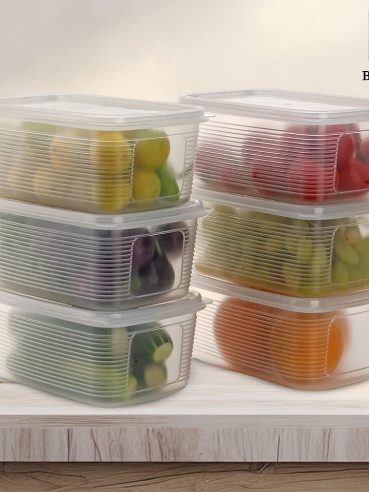 6 Pcs Multipurpose Plastic Food Storage Container Set