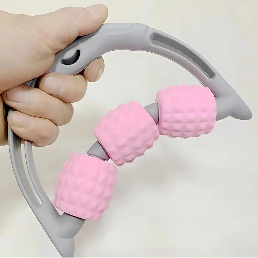 3 ball massage roller – handheld body massager tool