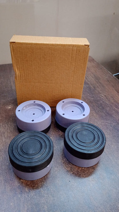 Round Washing Machine Support Pad (4 Pcs Set) - Home Improvement