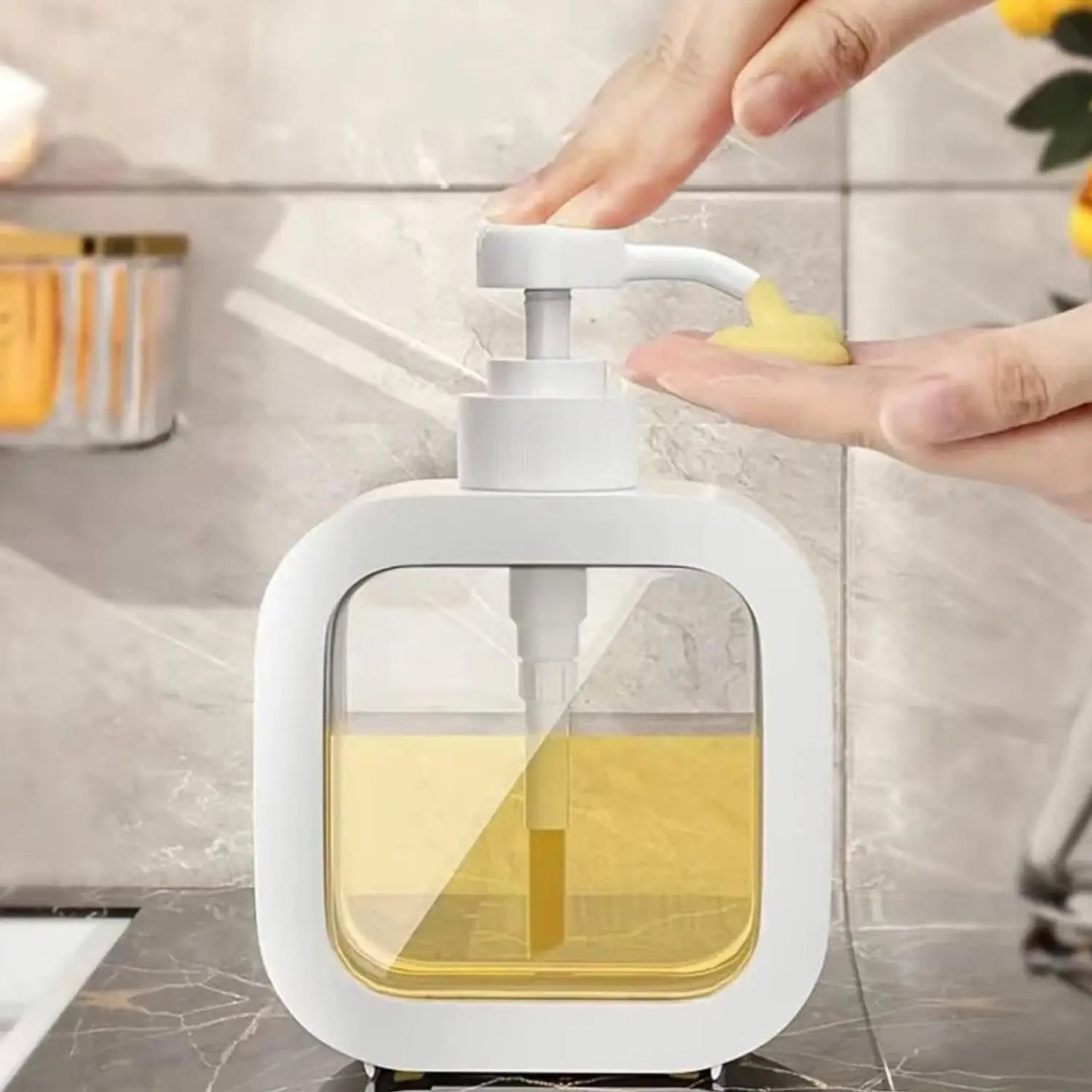 Refillable eco-friendly soap dispenser