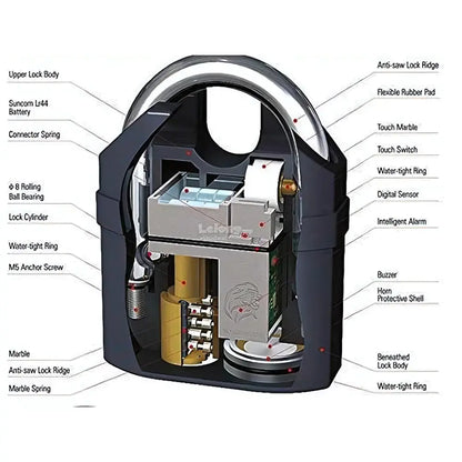 Waterproof Motion Sensor Siren Alarm Lock