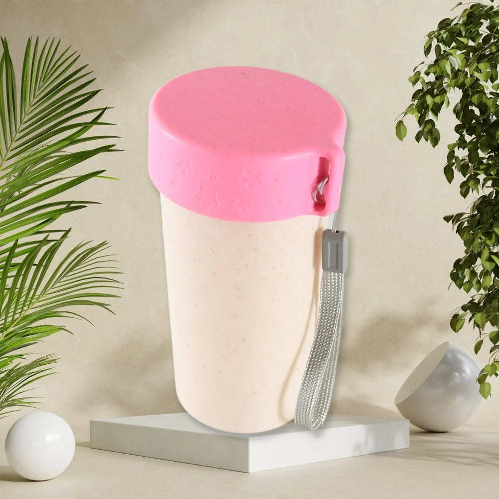 Wheat straw travel coffee cup
