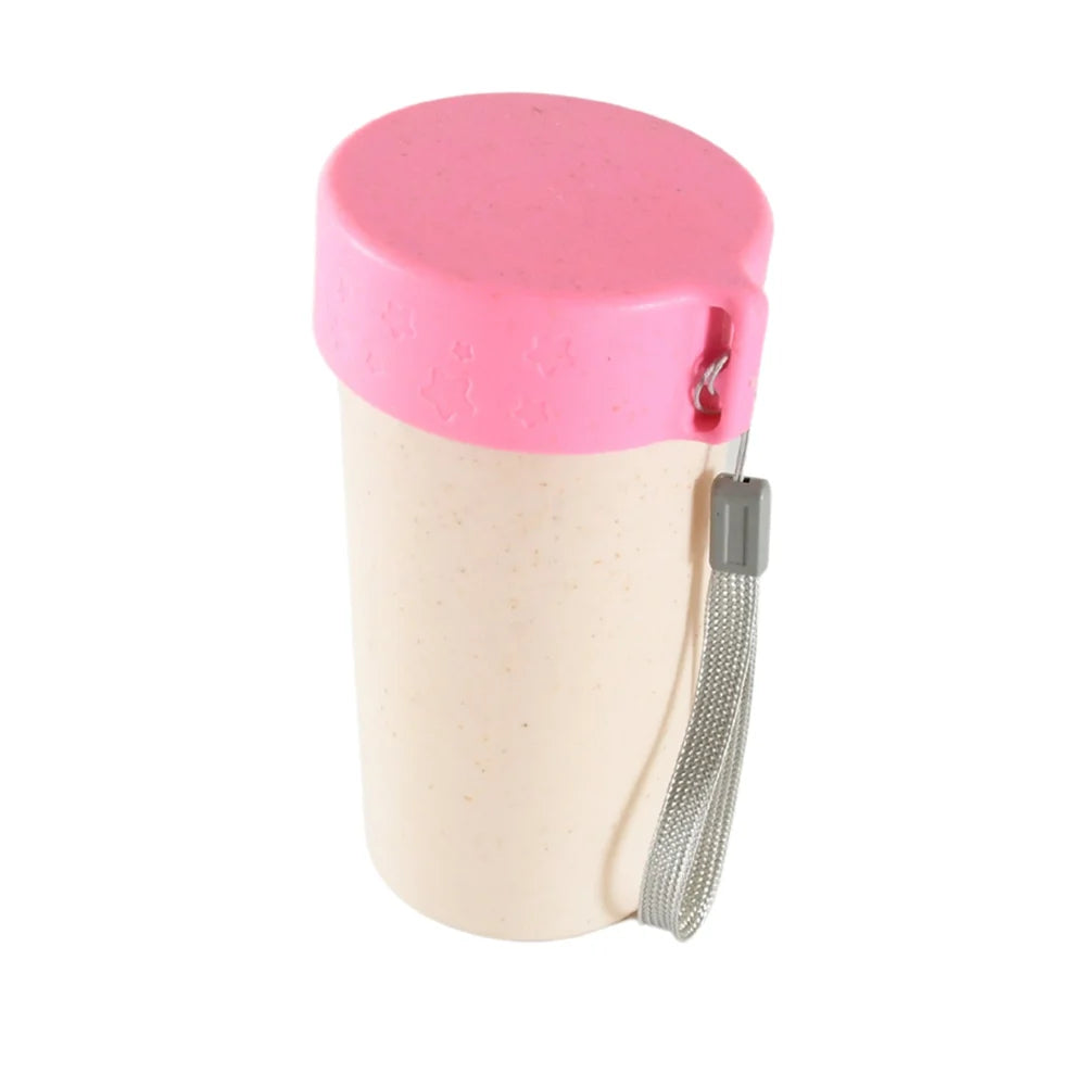 Wheat straw travel coffee cup