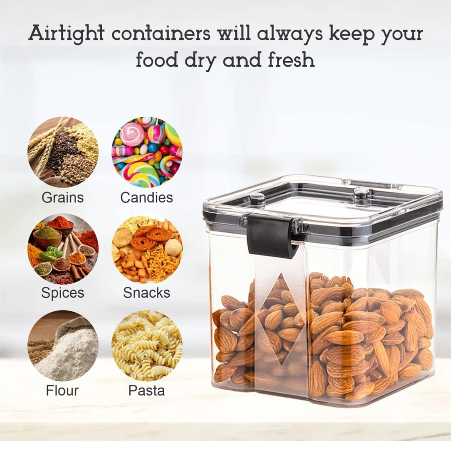 4 pc 700ml square food containers