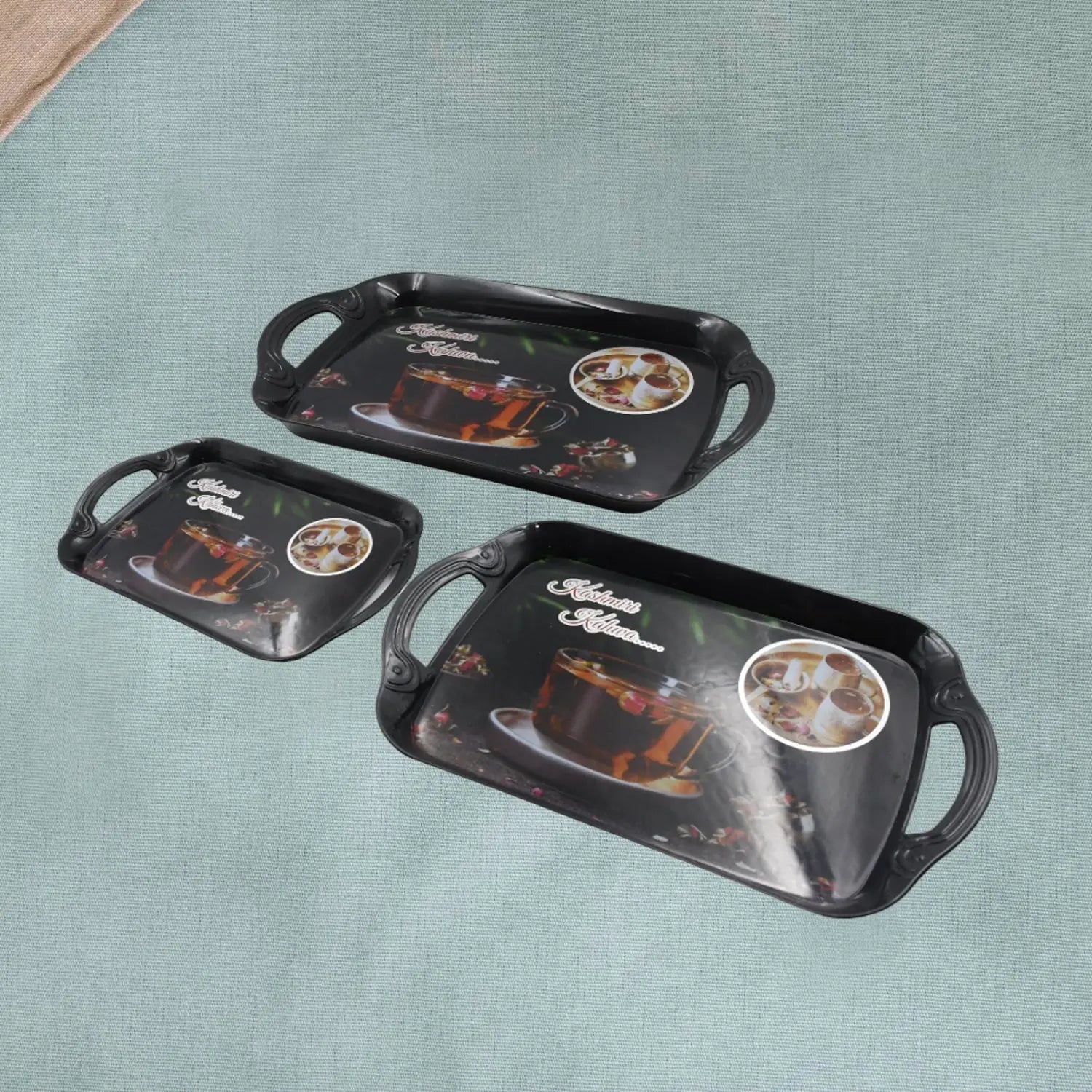 Elegant melamine serving trays