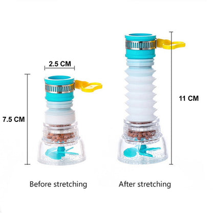 0208 360 Degree Water Saving Faucet Expandable Water Valve Splash Regulator - Kitchen Tool