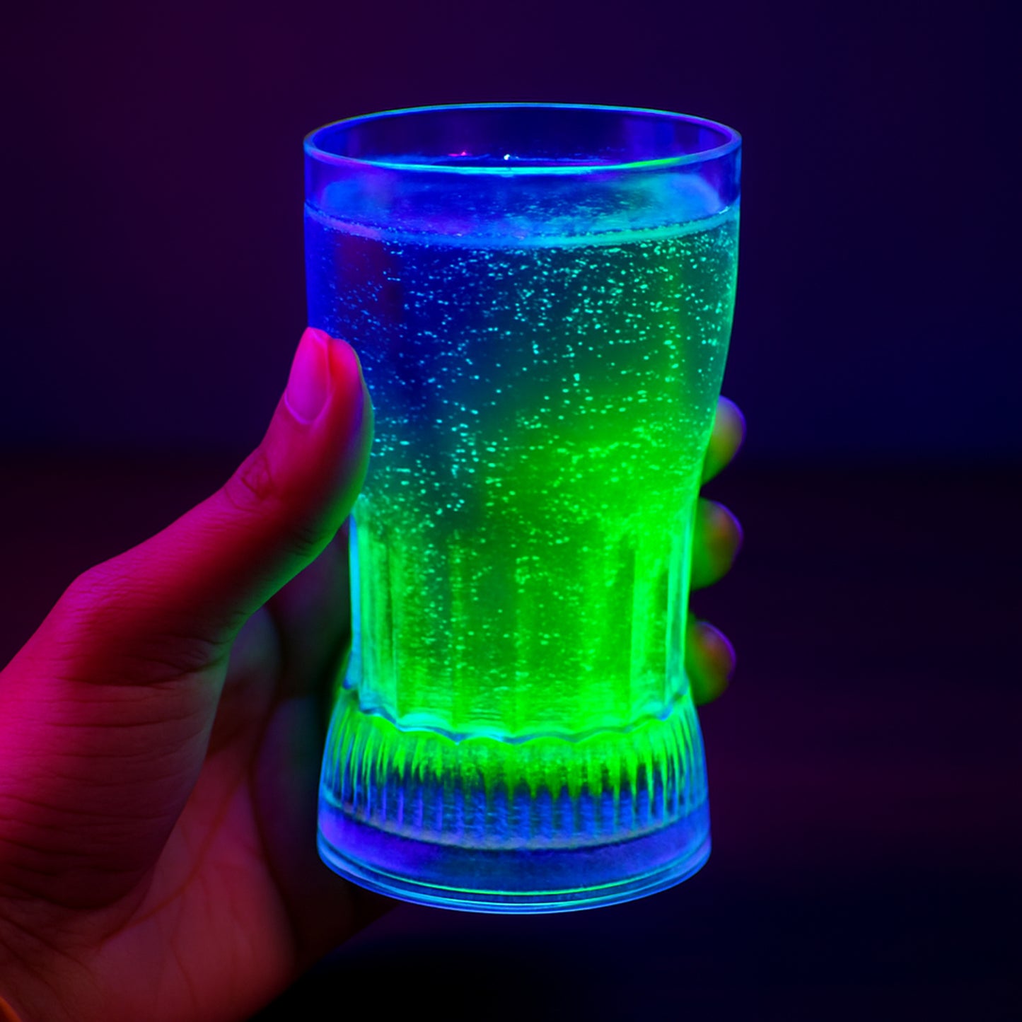 Plastic Fancy Led Light Glass 200 Ml (1 Pc)