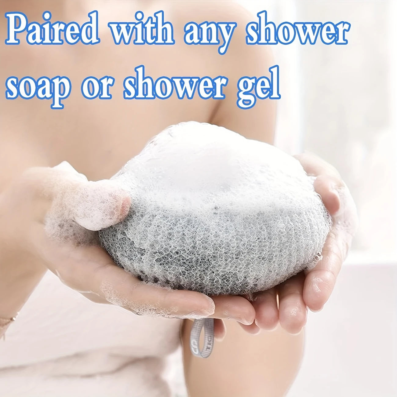Luxury exfoliating bath sponge