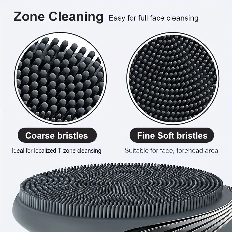 Gentle silicone face cleansing brush