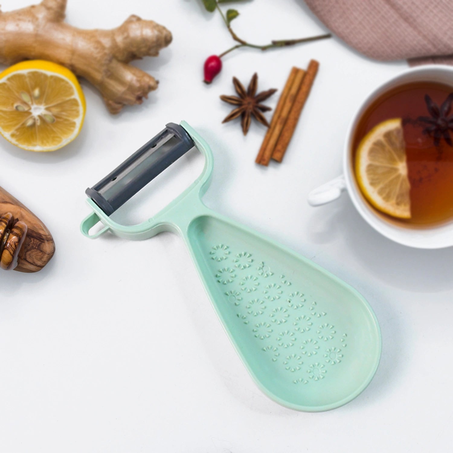 Multipurpose ginger peeler & grater