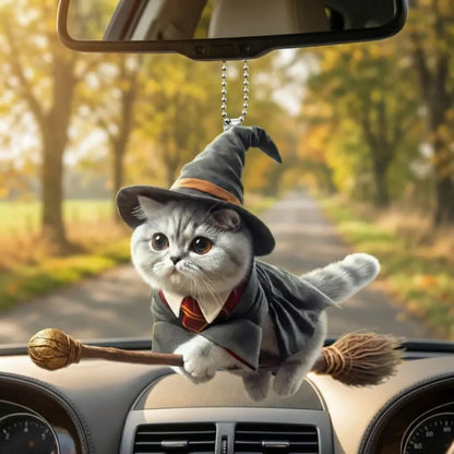 Acrylic magic kitten decor pendant set