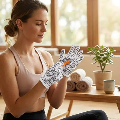 Acupressure reflexology gloves