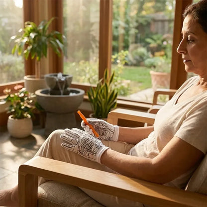 Acupressure reflexology gloves