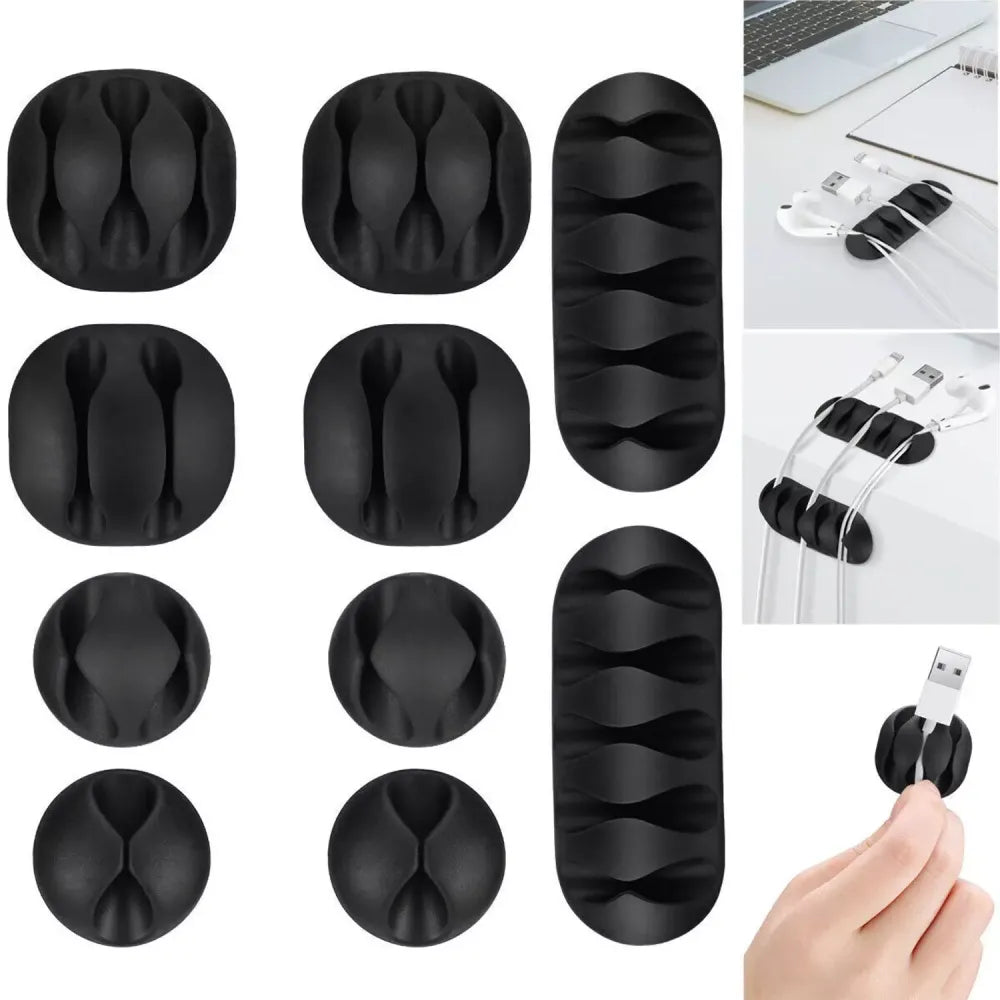 Adhesive cable clips (10-pack) - home improvement