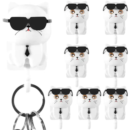 Adhesive cat key holder - home improvement