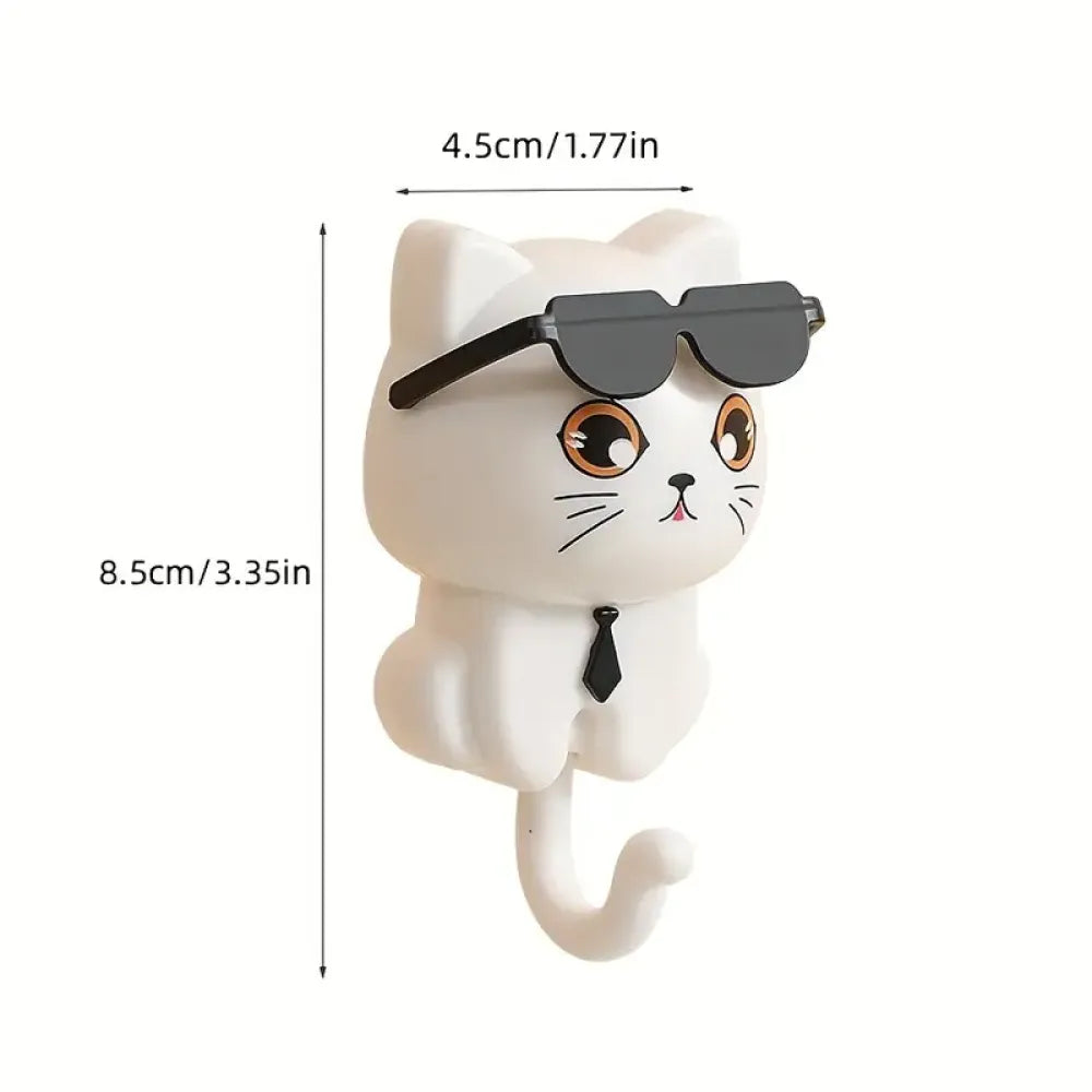 Adhesive cat key holder - home improvement