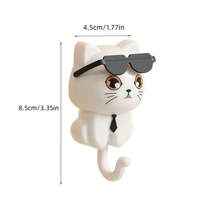 Adhesive cat key holder - home improvement