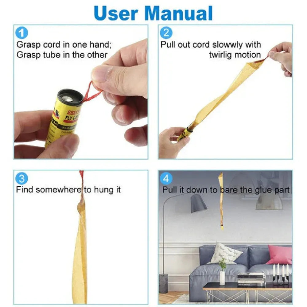 Adhesive fly and mosquito traps