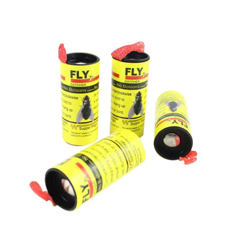 Adhesive fly and mosquito traps