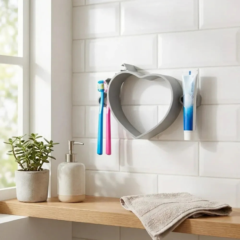 Adhesive hair dryer holder - home improvement
