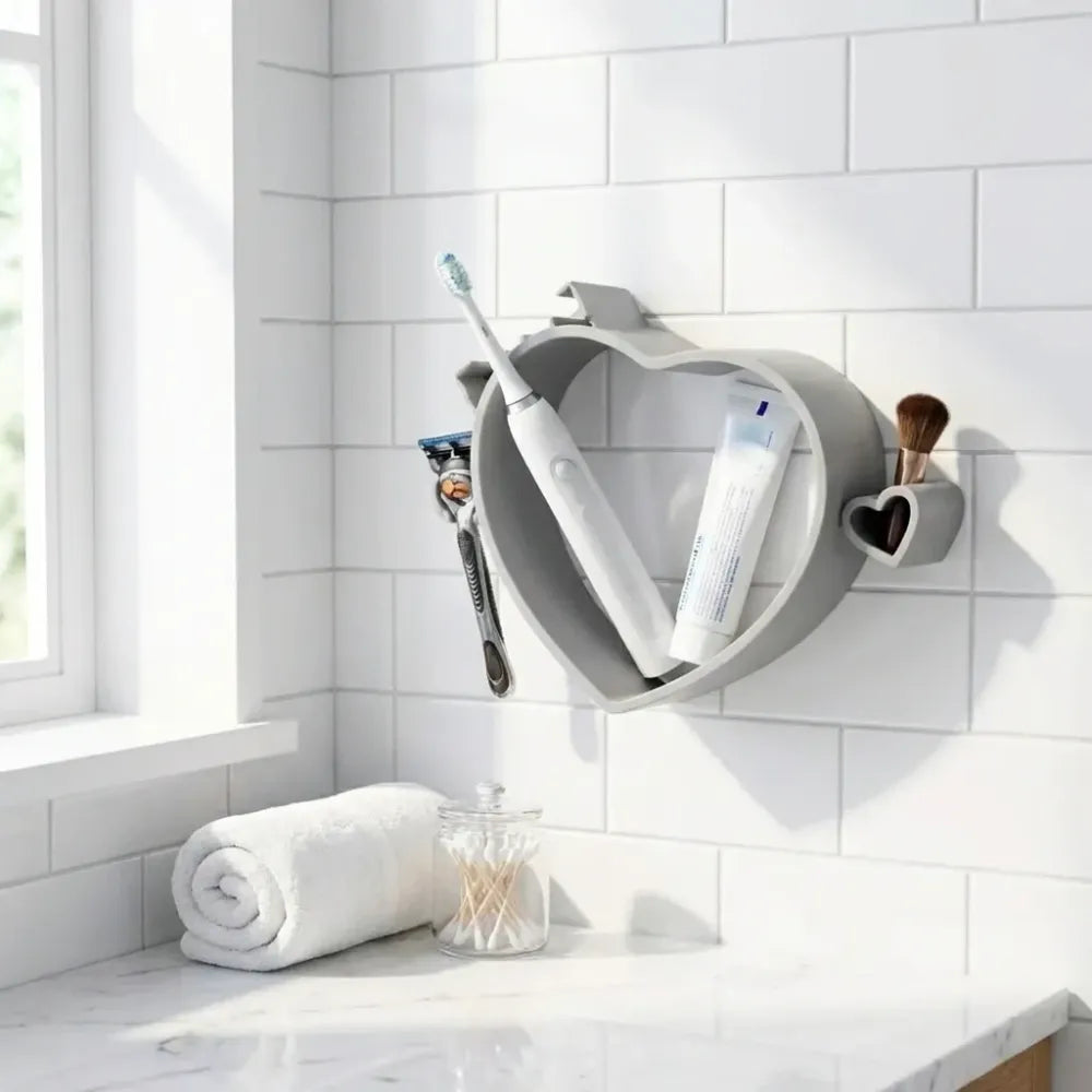 Adhesive hair dryer holder - home improvement