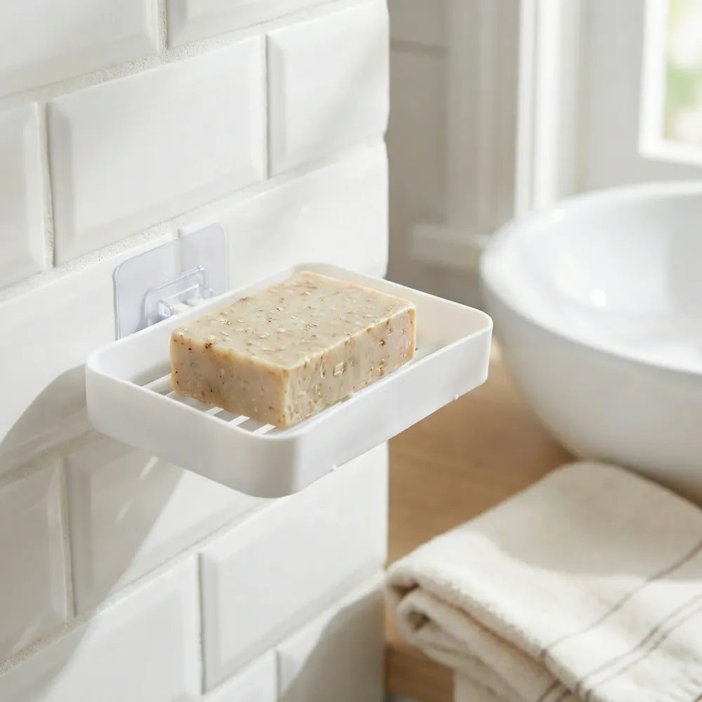 Adhesive soap dish holder - home improvement