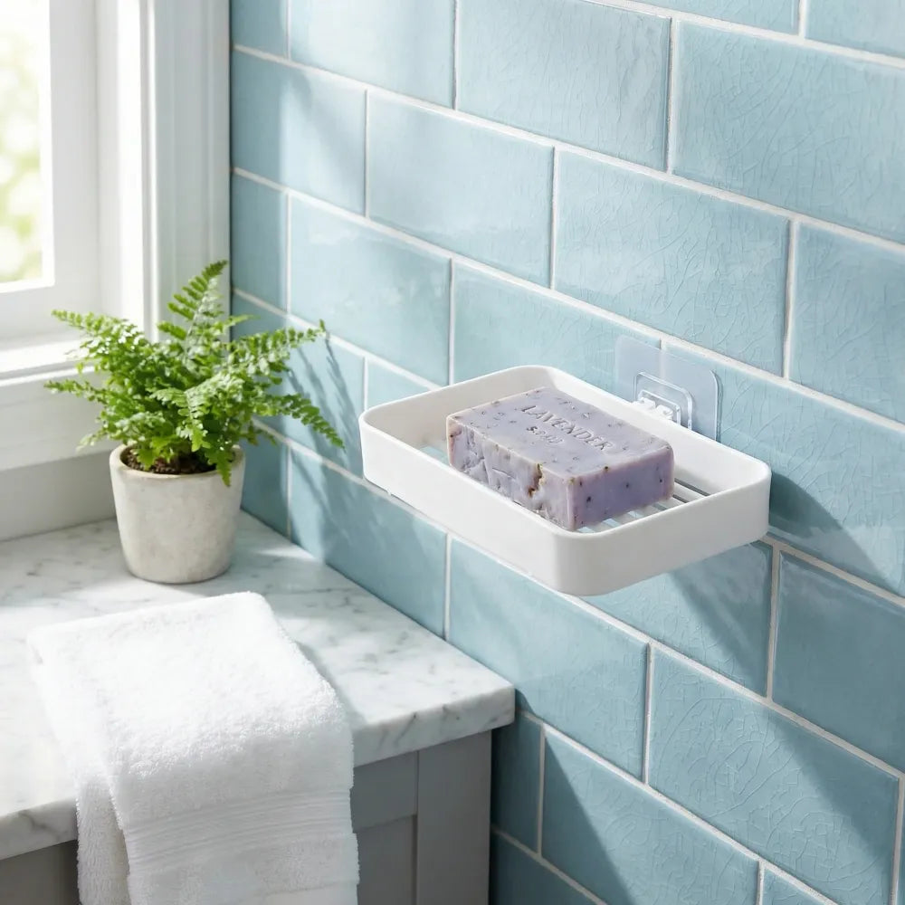 Adhesive soap dish holder - home improvement