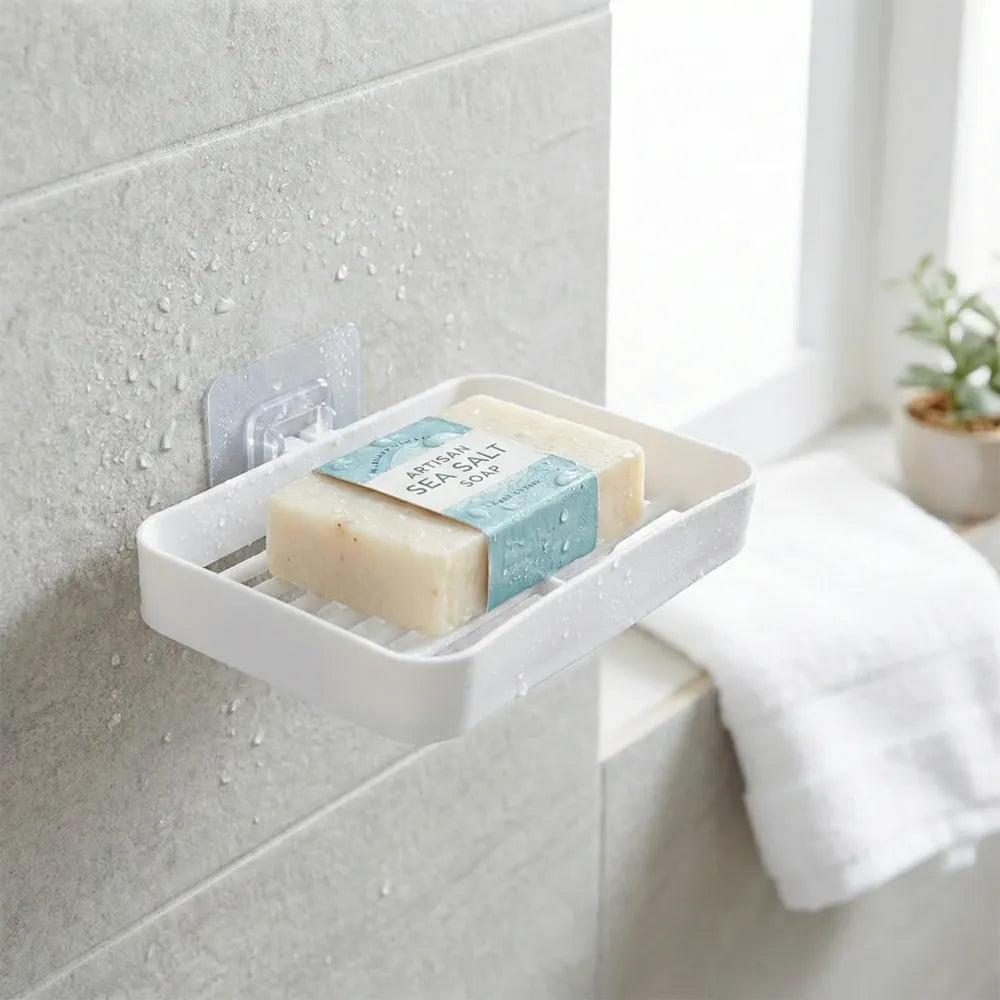 Adhesive soap dish holder - home improvement