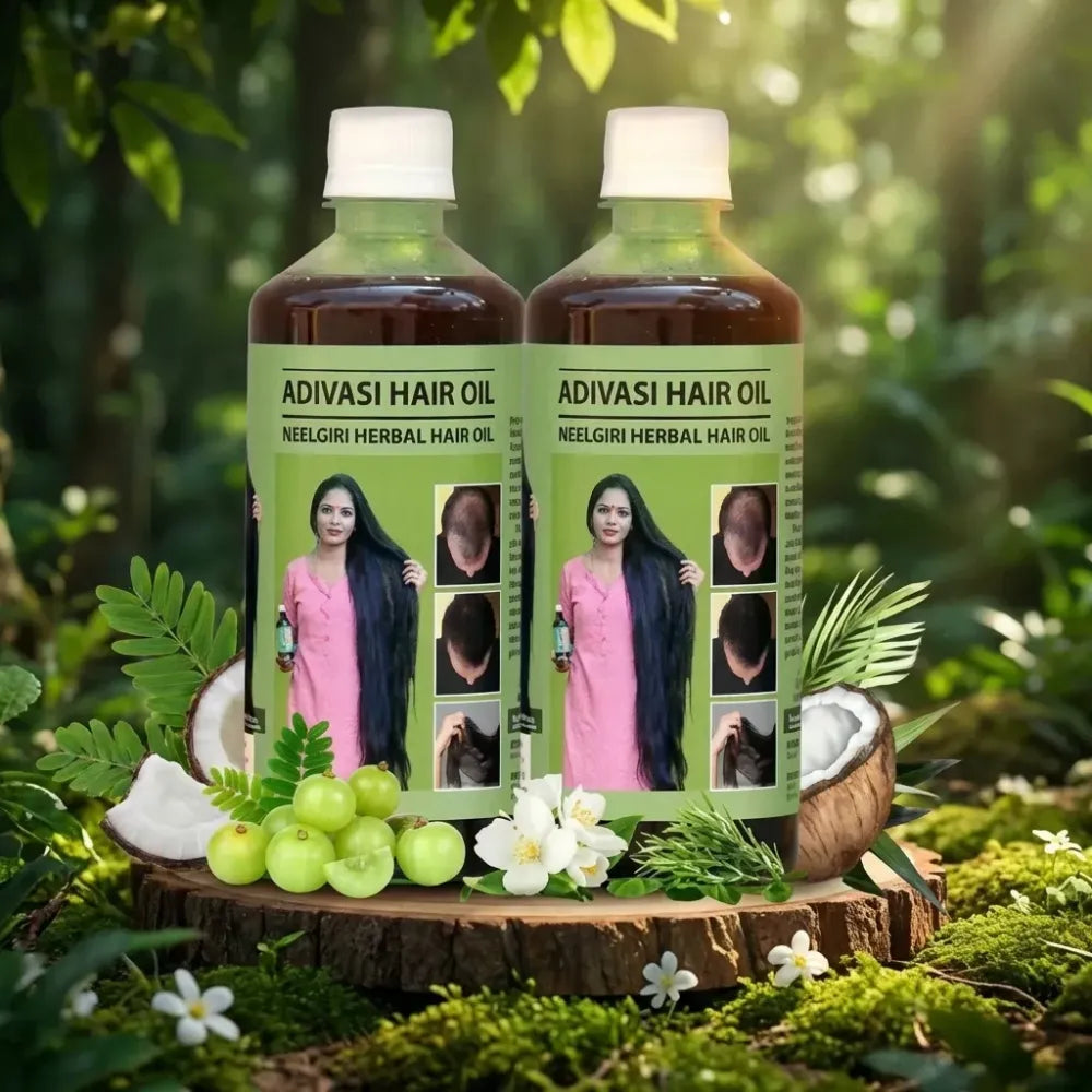 Adivasi neelgiri herbal hair oil 125ml each