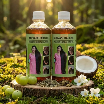 Adivasi neelgiri herbal hair oil 125ml each
