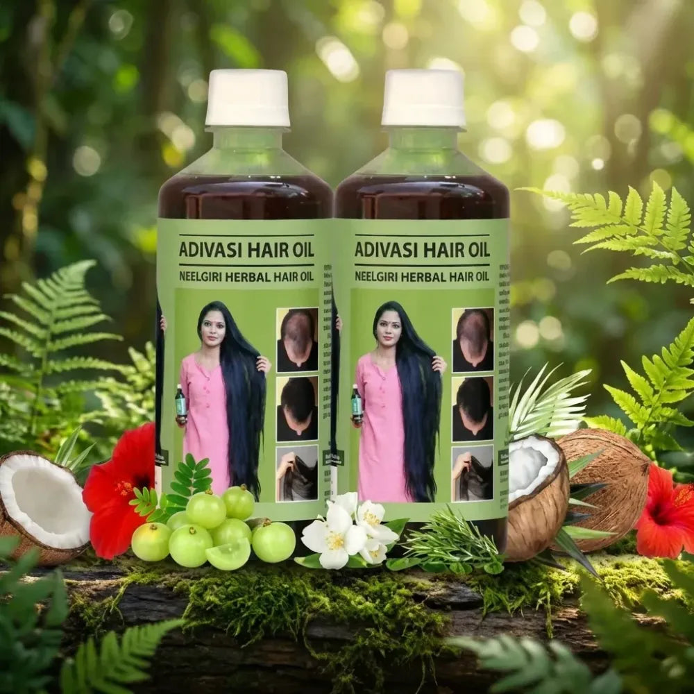 Adivasi neelgiri herbal hair oil 125ml each