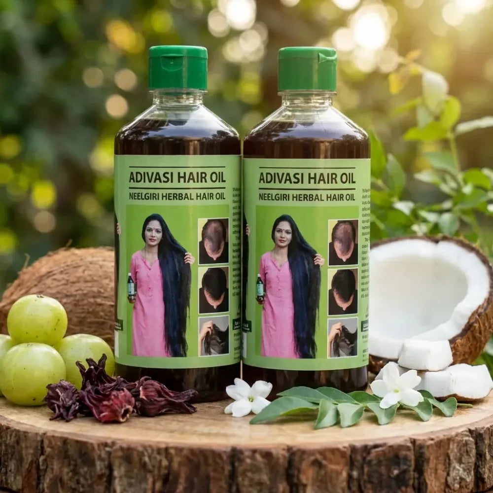 Adivasi neelgiri herbal hair oil 125ml each