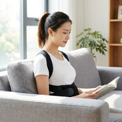 Adjustable back posture corrector/ slouching relieve pain belt women men
