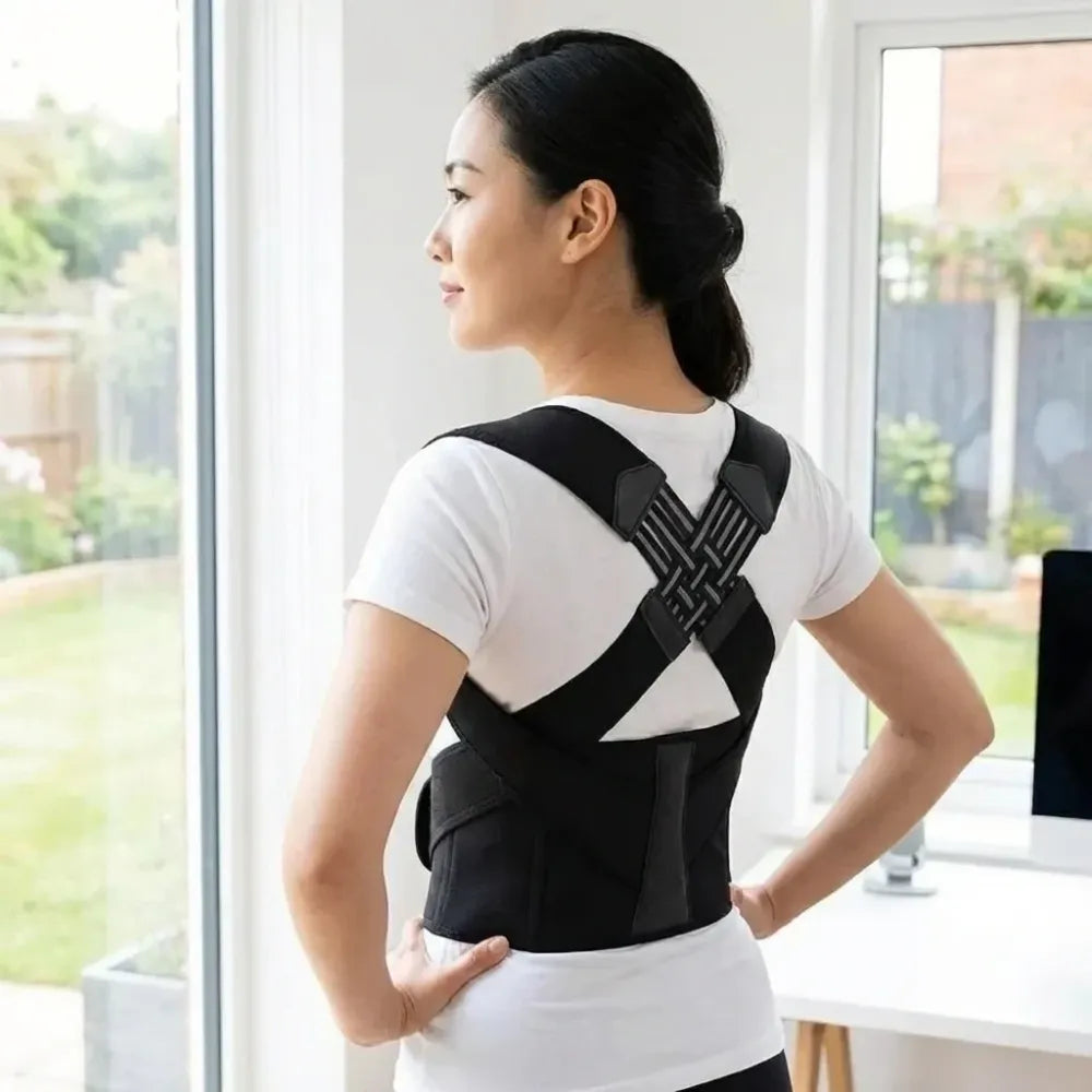 Adjustable back posture corrector/ slouching relieve pain belt women men