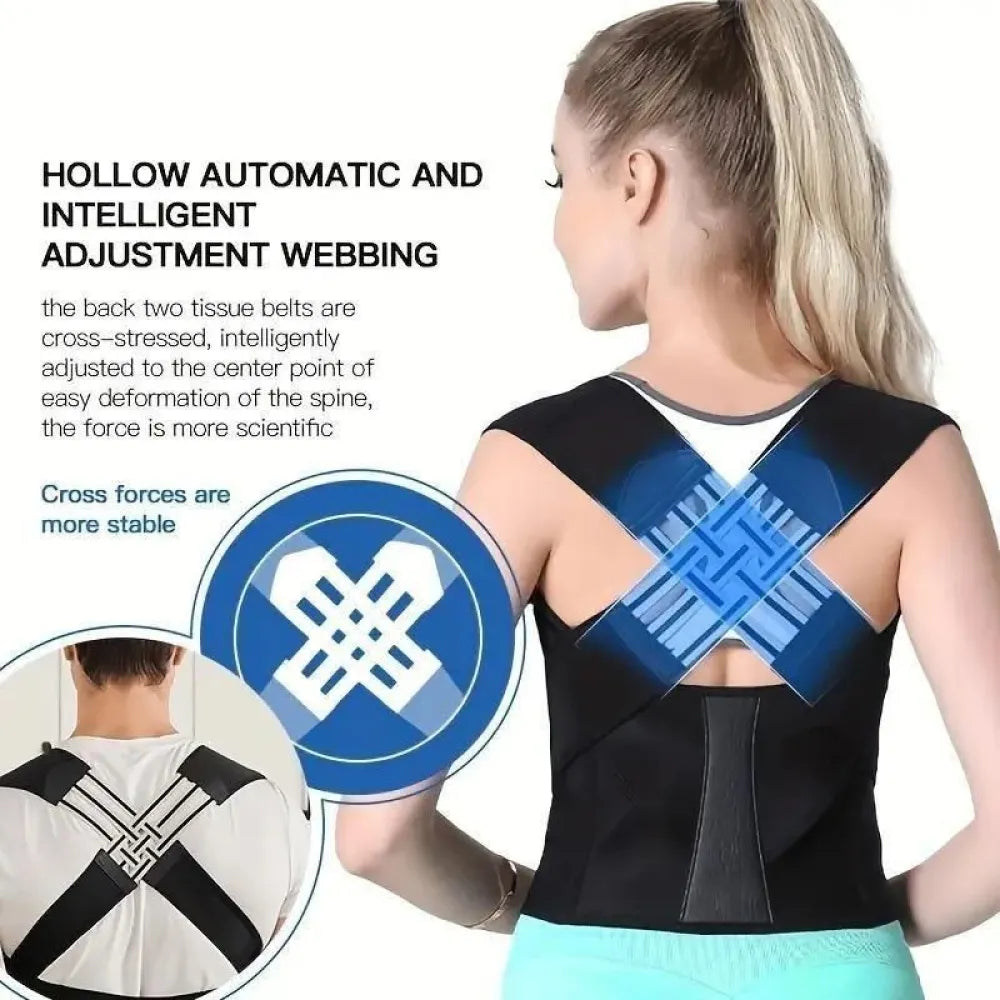 Adjustable back posture corrector/ slouching relieve pain belt women men