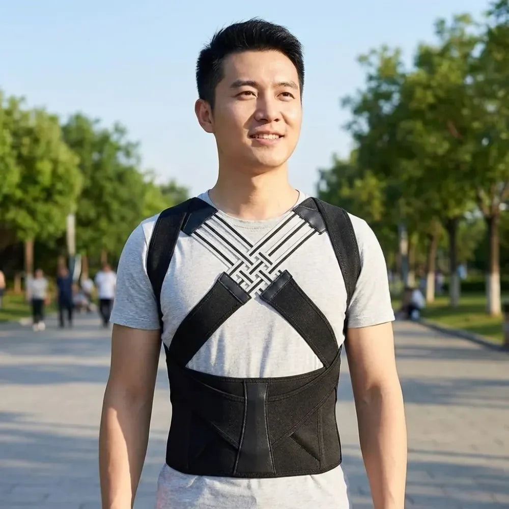 Adjustable back posture corrector/ slouching relieve pain belt women men