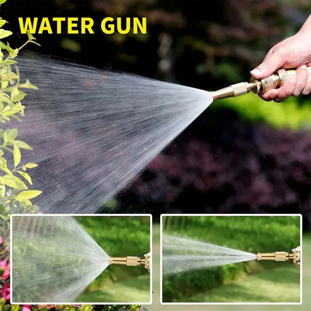Adjustable brass water spray nozzle - garden