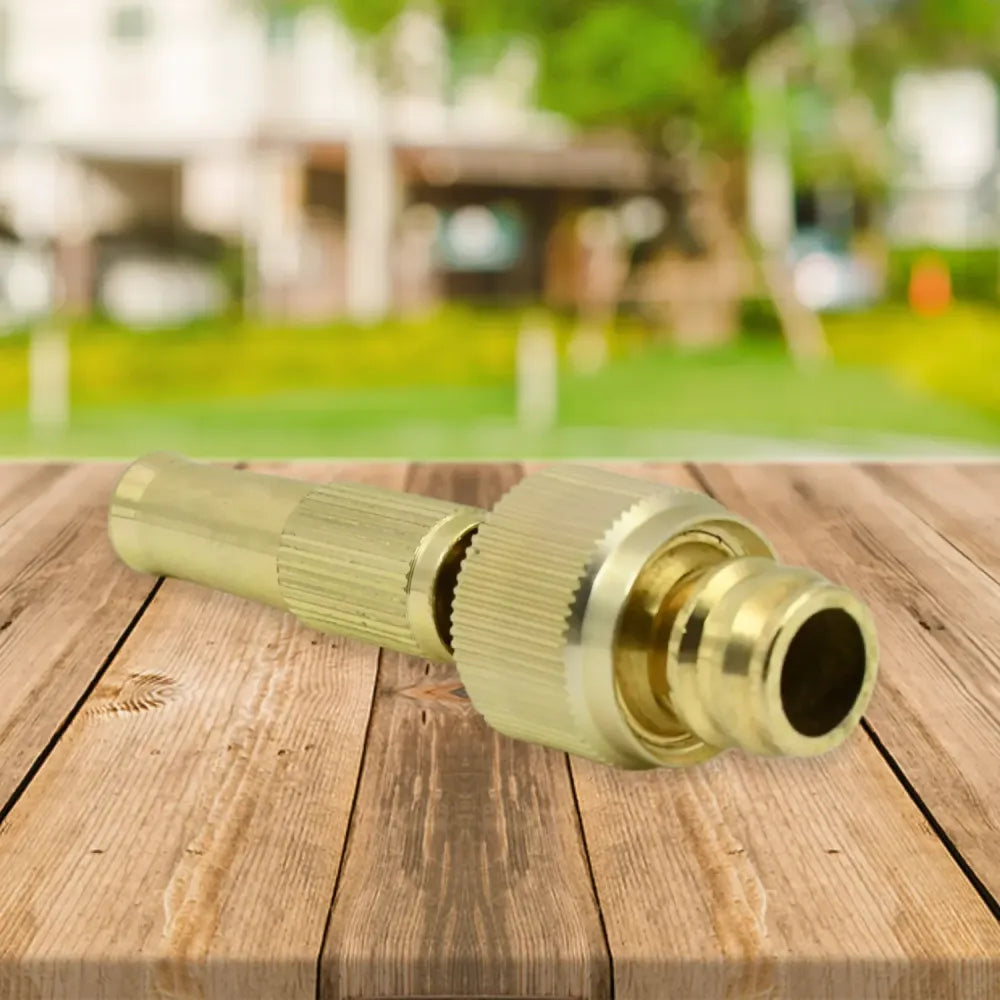 Adjustable brass water spray nozzle - garden