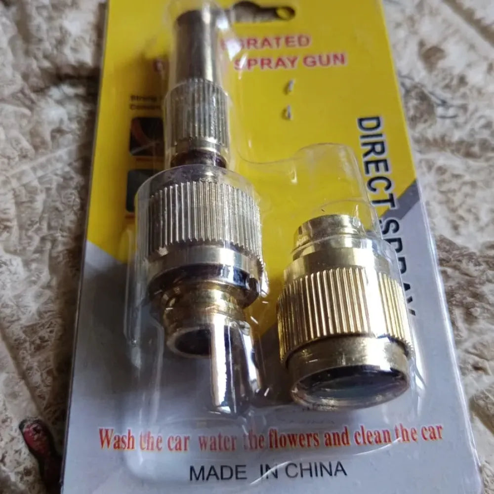 Adjustable brass water spray nozzle - garden