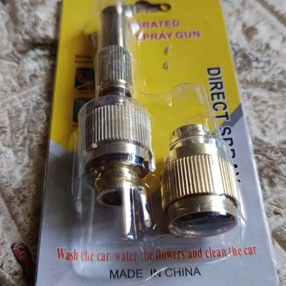 Adjustable brass water spray nozzle - garden