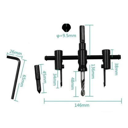 Adjustable circle cutter kit - power & hand tools