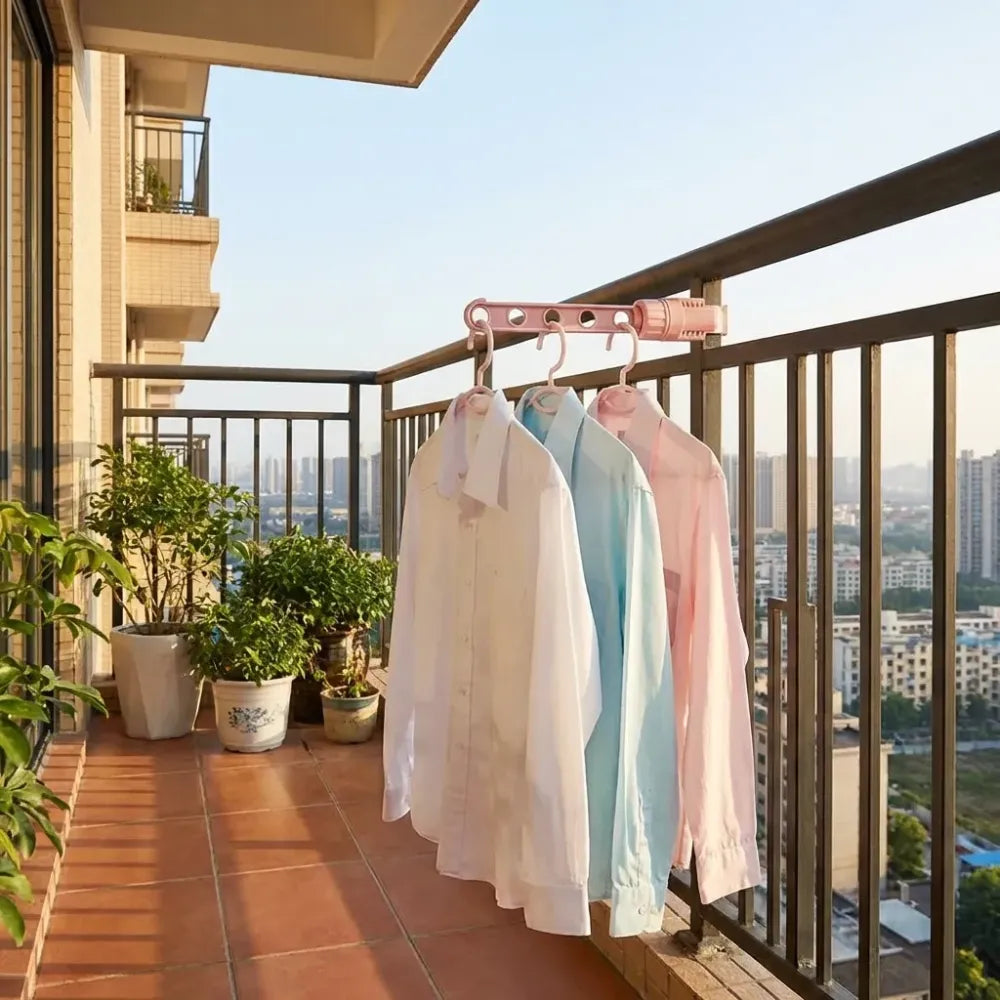 Adjustable clothes hanging rod – pack of 1