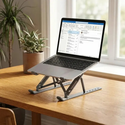 Adjustable ergonomic laptop stand - office